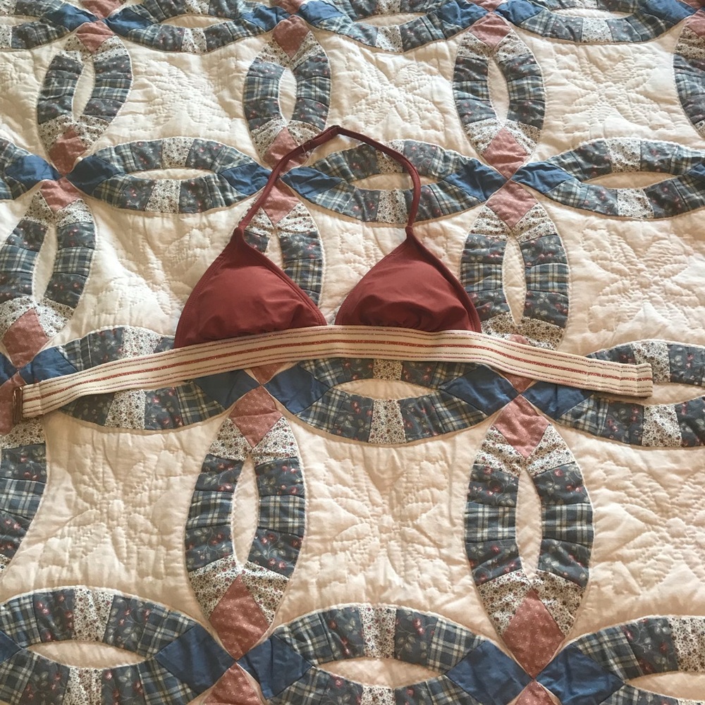 Brown/tan bikini top